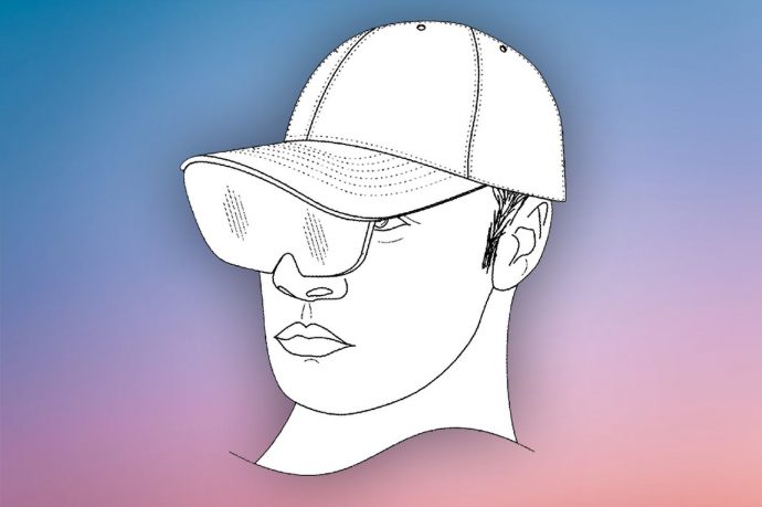 Facebook just filed a patent for a baseball cap with a built-in AR headset and it looks terribly cringe