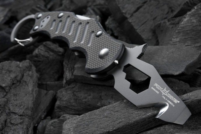 This folding karambit comes with multitools built right into its blade, making it a versatile EDC