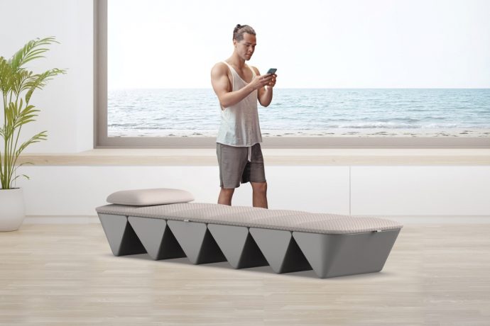 Yves Behar designs a foldable bed that uses sound and vibration to help you meditate and recharge