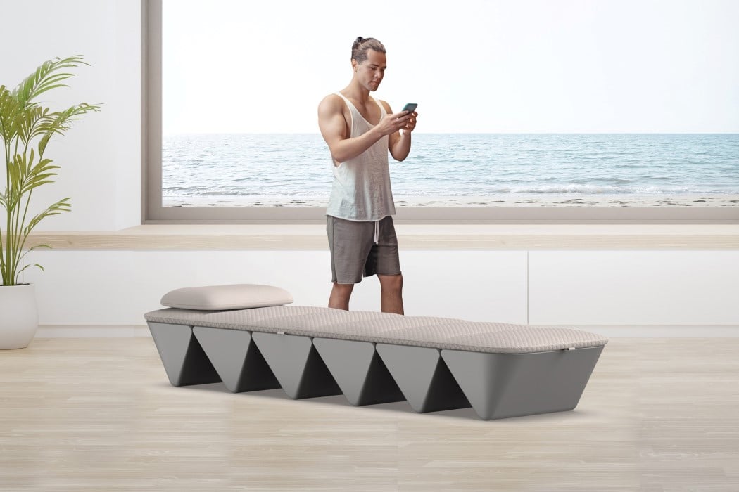 Yves Behar Fuseproject Opus Soundbed Folding Meditative Bed