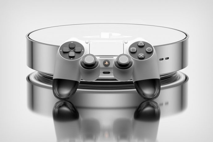 PlayStation 5 “Pro” edition concept looks like a shiny Roomba-shaped gaming console
