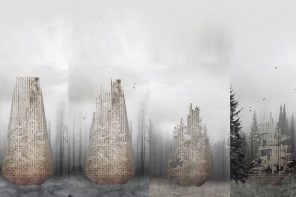 This skyscraper dissolves to distribute soil and seeds which will help revive burned forests!