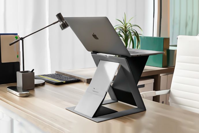 Sleek Laptop Stands that eliminate bad posture, while amplifying your work experience + productivity!