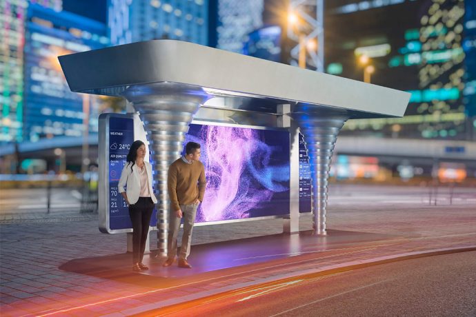 This air purifying bus stop reduces pollution, kills viruses & can be integrated with urban architecture!