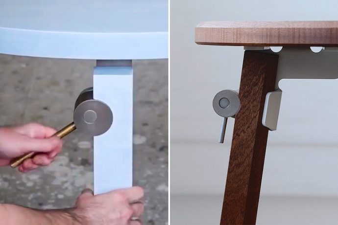 This circular lever makes easy-assembly furniture much easier. Watch the video!