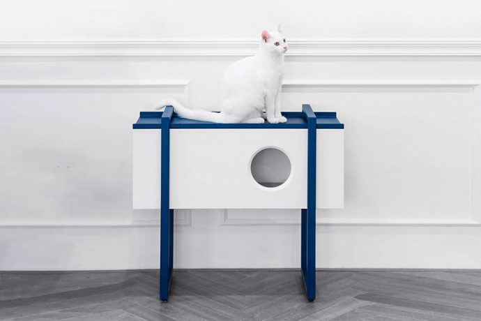 This geometric cat den because a modern home deserves modern pet furniture!