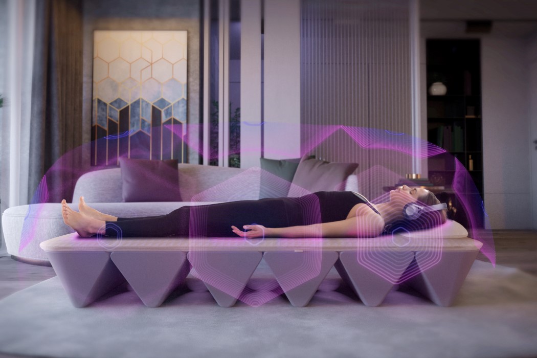 Yves Behar Fuseproject Opus Soundbed Folding Meditative Bed