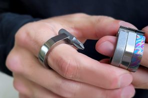 A wearable multitool EDC shaped like a ring, so you can carry an entire toolkit on your finger