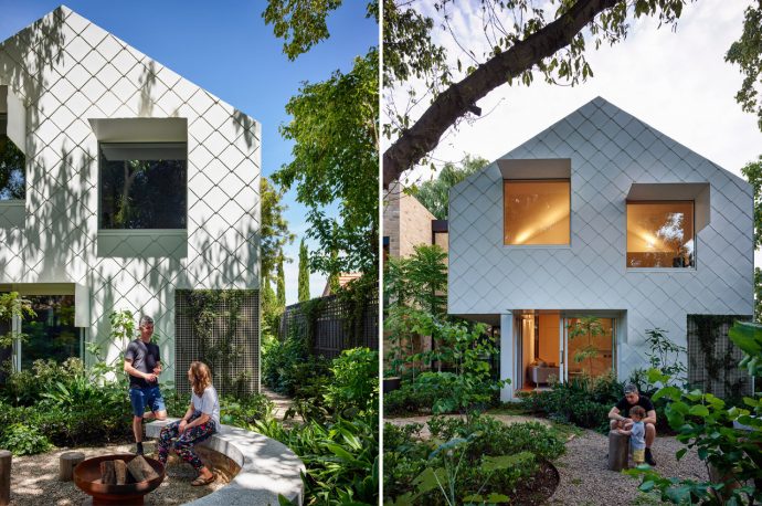 This sustainable home produces energy and stores excess solar power in two Tesla powerwalls!