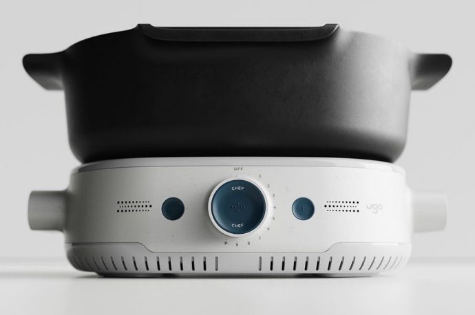 This induction stovetop uses voice commands + haptic feedback to make cooking safer for the blind!