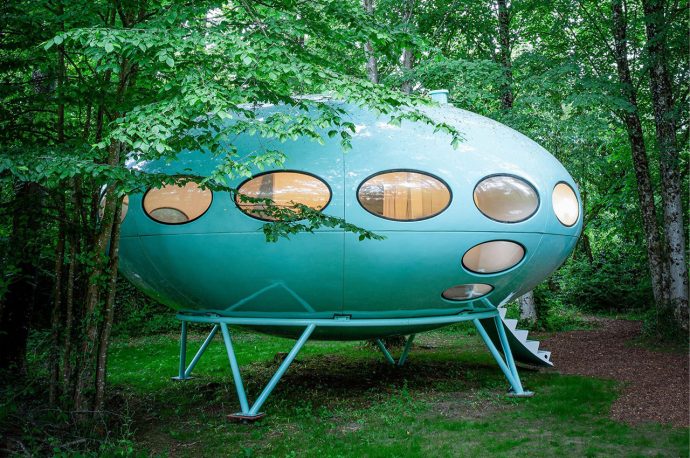 This spaceship from the 1960s was restored for guests to stay for some Jetsons-inspired staycation!