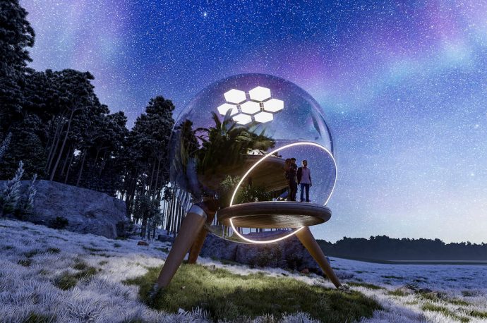 This glass fishbowl-like home has us re-thinking about how we connect with nature