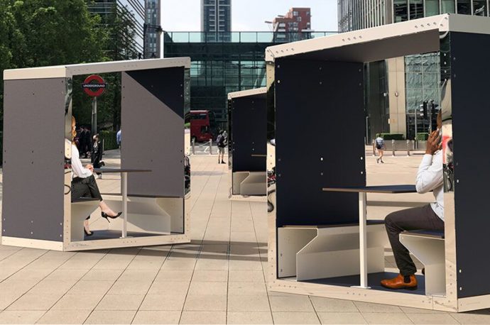 These eco-friendly meeting pods deliver solar-powered charging ports so you bring WFH outdoors!