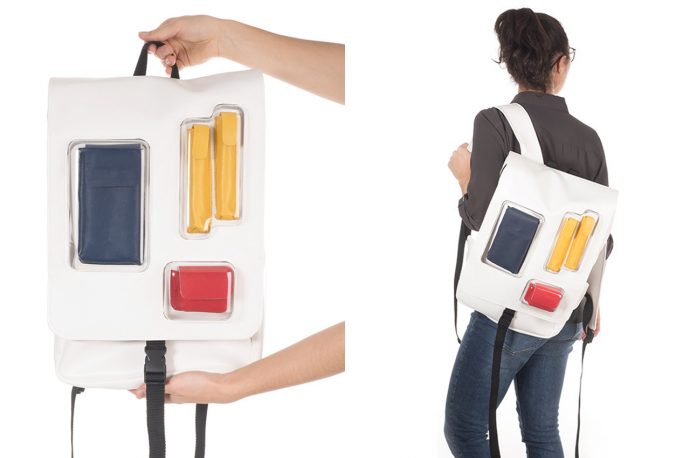 This backpack is designed for stylish millennials who want to add a pop of colour to office outfit!