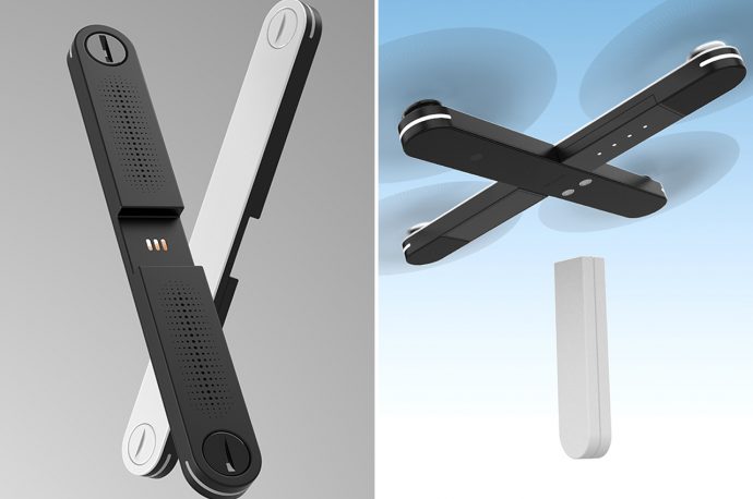 This sleek drone fits in your pocket and transforms uses its magnetic modular design!