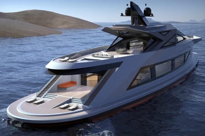 This futuristic superyacht doubles up as a floating seaport for other boats & costs $300 million!