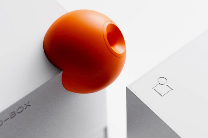 This vibrant geometric pencil sharpener brings some Braun inspiration to your desk!