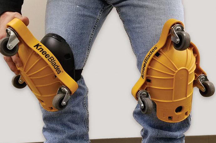 These roller skates for knees might be the most pain-free hack to help finish your home DIY projects!
