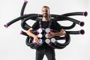 This Wearable musical instrument made from PVC pipes radiates Dr. Octavius vibes!