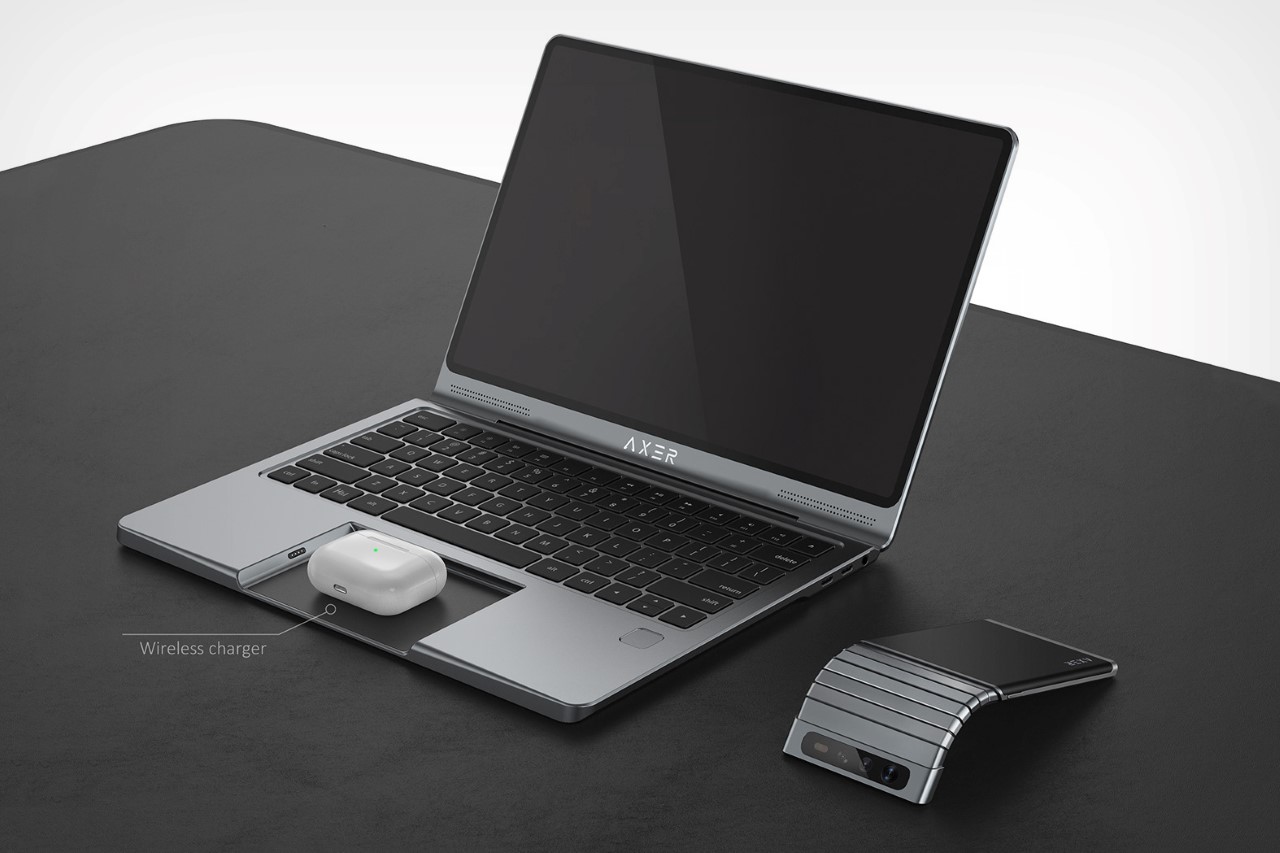AIO Phone-Book with Detachable Smartphone Trackpad