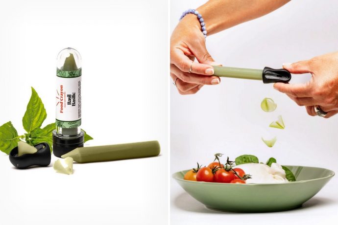 “Food Crayon” lets you playfully garnish your dishes with ingredient-flavored shavings! Move over, SaltBae!