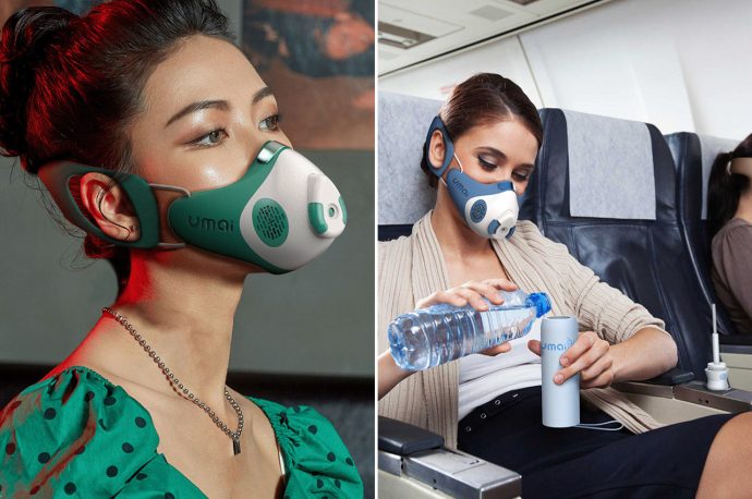 Face Masks are not going anywhere, so this mask is built with an opening for drinking liquids safely during travel