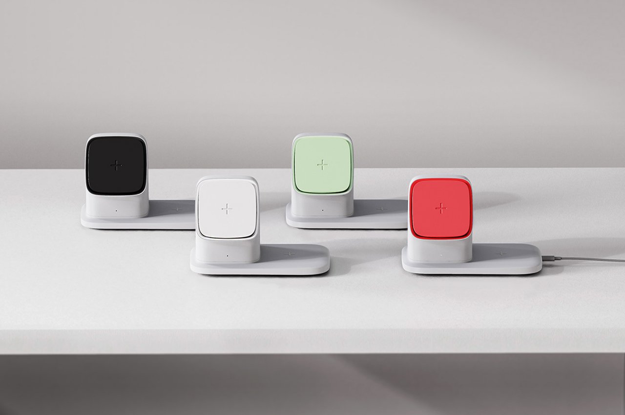 This magnetic wireless charger plugs directly into unused bedside sockets  to save space - Yanko Design