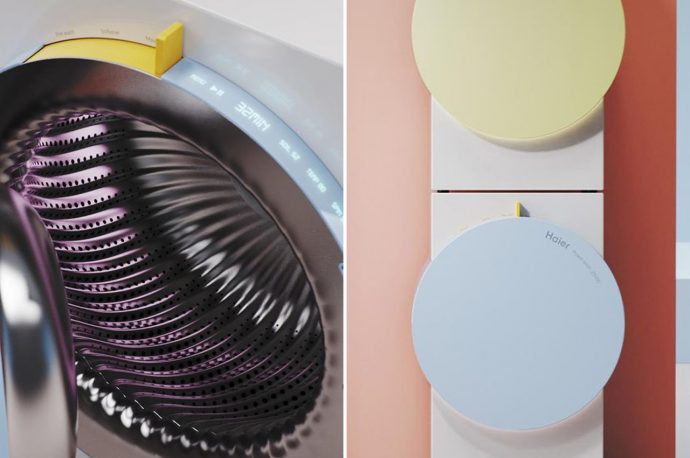 Three unique washing machines to freshen up traditional boring aesthetics with these modern designs!