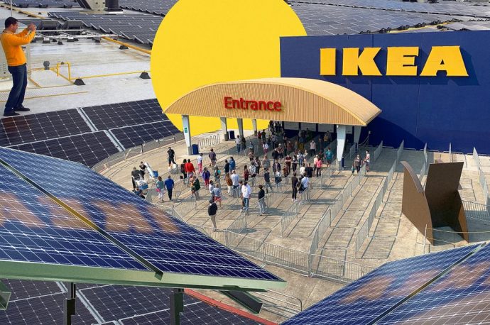 IKEA is set to sell renewable power from their wind + solar parks to become climate positive by 2030!