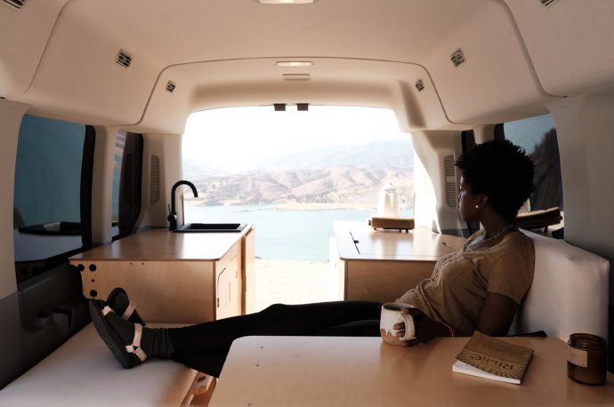 This DIY flatpack van conversion kit makes it easy to transform your van in a mobile camper overnight!