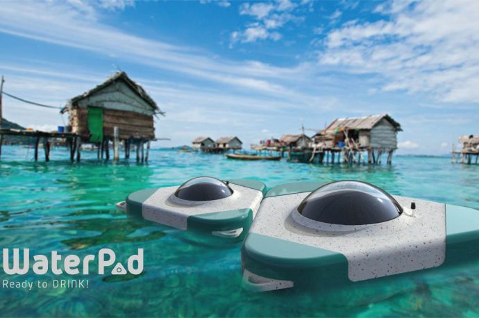 This sustainable floating pod converts seawater into drinking water through a natural desalination process!