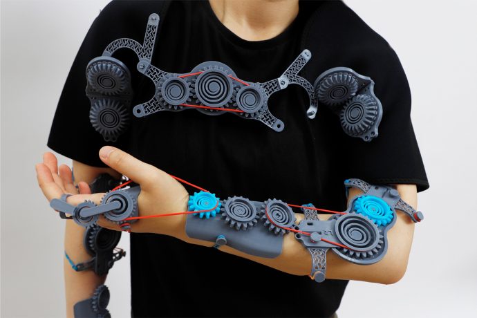 This wearable assistive device designed to help stroke patients relearn muscle movements is modular and adaptable!