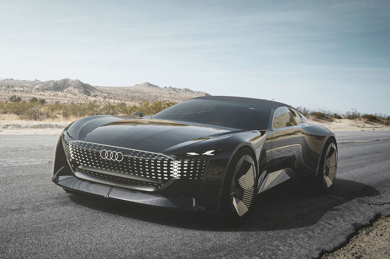 Audi Skysphere Autonomous Electric Car Transforming 5