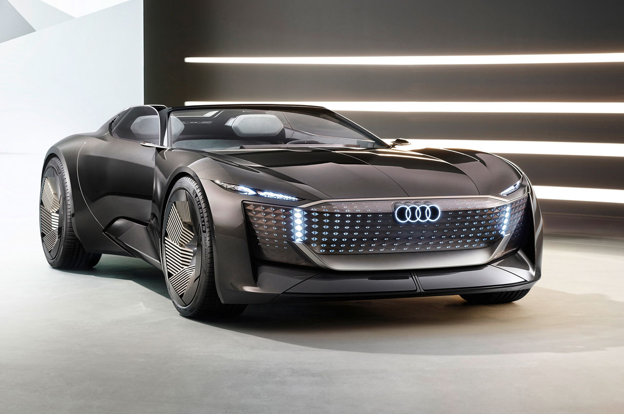 Audi Skysphere Autonomous Electric Car Transforming 7