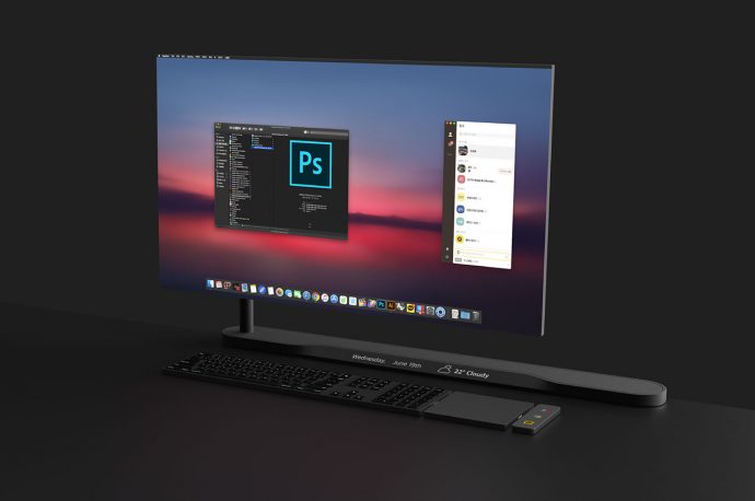 With attachable screens, LED bar, wireless charging & more, this PC is everyone’s dream desk setup!
