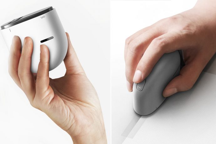 This mindfully designed tape dispenser brings one-handed application to this useful stationery!