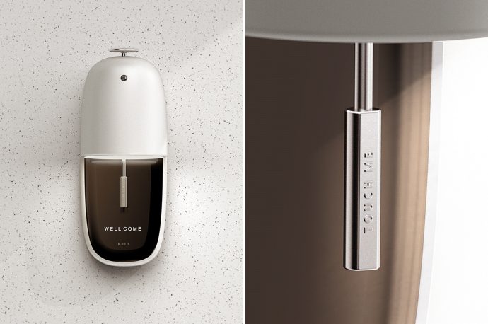 This doorbell acts as the first COVID barrier to keeping you safe by checking your visitor’s temperature!