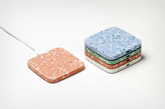These Terrazzo Wireless Chargers look like artisanal decorative coasters that can charge your phone!