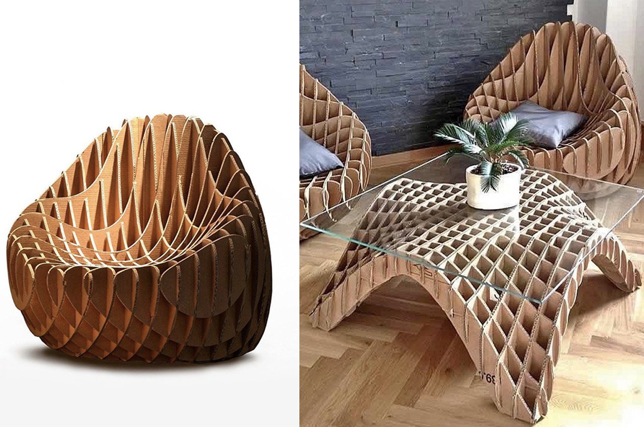 cardboard chairs design