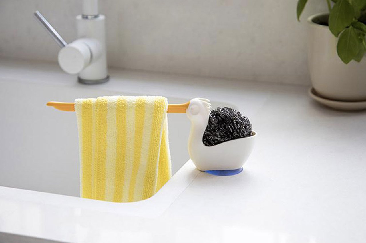 This sleek soap-dispensing dish brush could easily be the most beautiful  product in your entire kitchen - Yanko Design