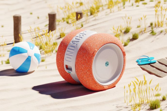Wheelbarrow-inspired drinks-cooler is easy to pull around, and can float on water too!