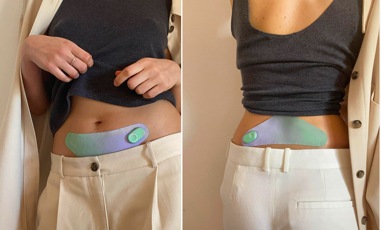This smart heating pad on your lower abdomen alleviates menstrual cramps & maintains your daily productivity! - Yanko Design