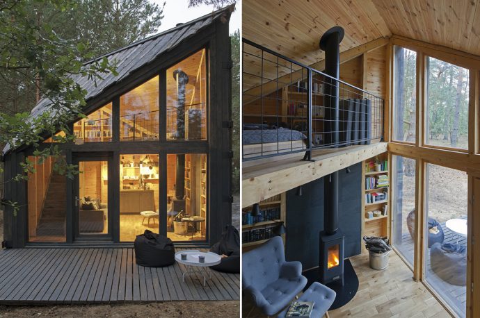 This tiny cabin in the woods is every book lover’s dream!