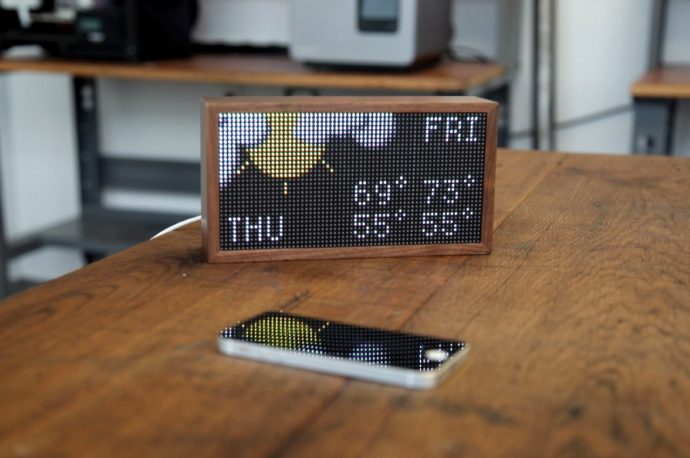 From Bitcoin prices to the weather, to even calendar alerts, this lo-fi LED Smart Display handles it all