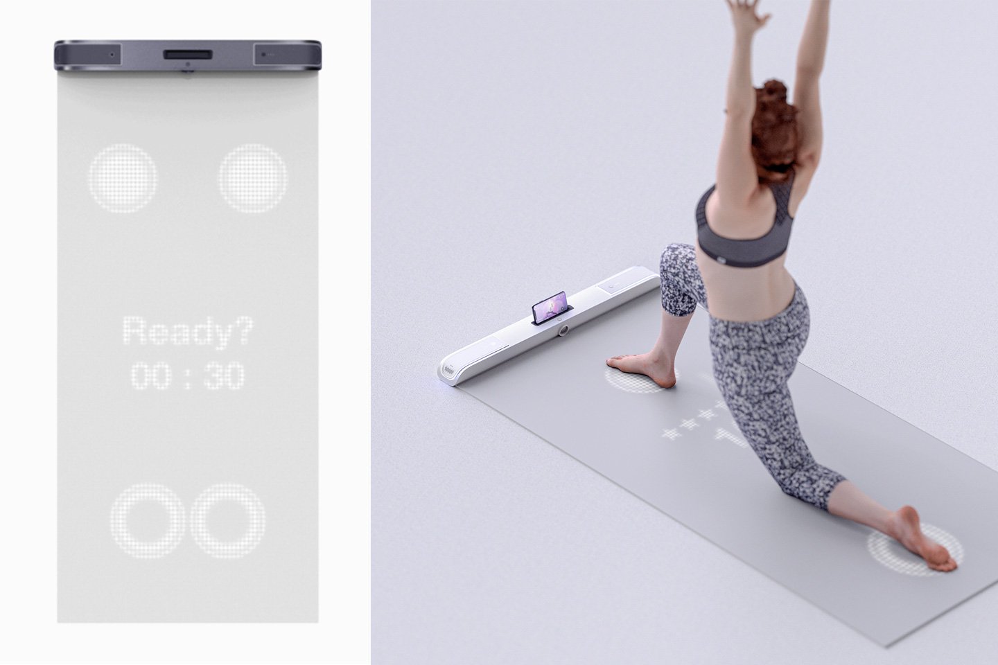 Rubber Spruit saai This interactive yoga mat turns stretching into a game, gives users daily  motivation to exercise - Yanko Design