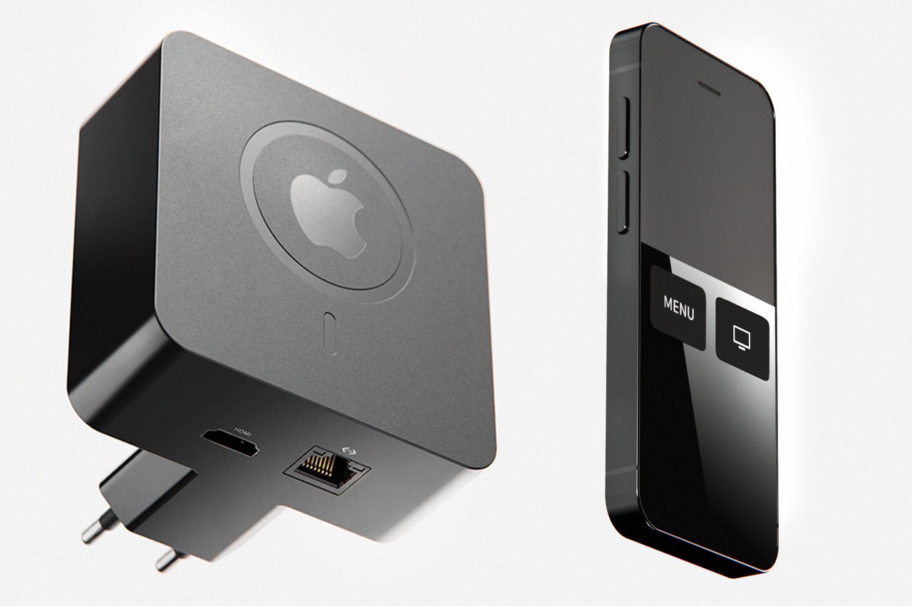 Apple TV with power plug features MagSafe to power its iPhone-style - Yanko Design