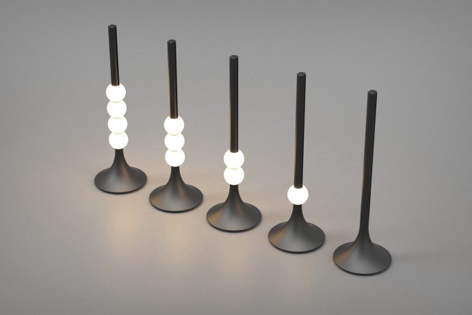 A modular light fixture inspired by the abacus lets you add, subtract and have fun with your light setup!