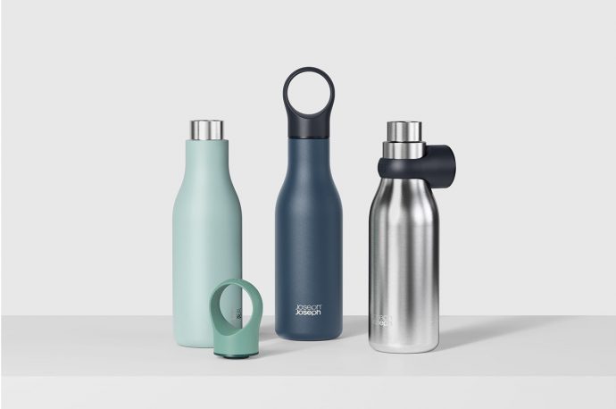 Joseph Joseph’s reusable water bottle focuses on making the lid as important as the bottle itself