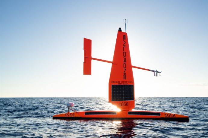 This fleet of autonomous ‘saildrones’ use solar and wind power to collect data during a hurricane!