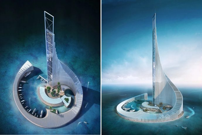 This dominos-inspired skyscraper could become Africa’s second-tallest tower at 70-stories high!
